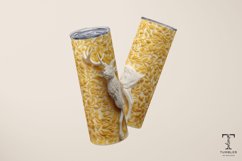 3D White Deer Relief 20oz Sublimation Tumbler Wrap Design Product Image 3