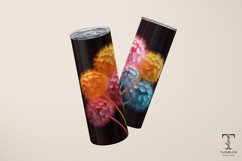 3D Colorful Dandelion 20oz Sublimation Tumbler Wrap Product Image 3