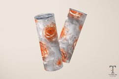 3D Glass Orange Roses 20oz Sublimation Tumbler Wrap Product Image 4