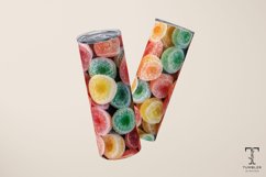 3D Gumdrops Sugar Sublimation Tumbler Wrap Product Image 4