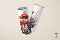 Watercolor Mushrooms 20oz Sublimation Tumbler Wrap Product Image 4