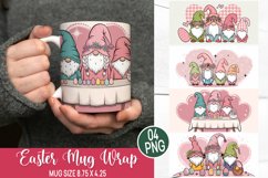 Easter Mug Wrap Design - Easter Gnome Sublimation Product Image 1