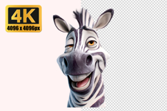 Laughing Zebra Transparent PNG Product Image 1
