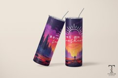 Seamless Bring on Sunshine 20oz Sublimation Tumbler Wrap Product Image 5