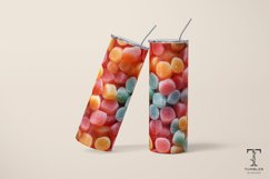 3D Gumdrops Sugar Sublimation Tumbler Wrap Product Image 4