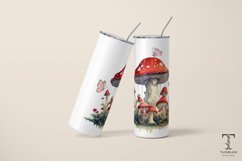 Watercolor Mushrooms 20oz Sublimation Tumbler Wrap Product Image 5