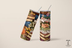 Just A Girl Who Loves Books 20oz Sublimation Tumbler Wrap Product Image 4