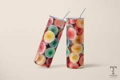 3D Gumdrops Sugar Sublimation Tumbler Wrap Product Image 5