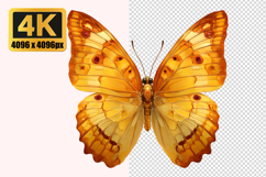 Yellow Butterfly Transparent PNG Product Image 1