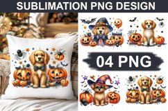 Halloween Dog - Pillow Sublimation PNG Design Product Image 1