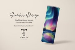 Alcohol Ink Northern Lights 20oz Sublimation Tumbler Wrap Product Image 2