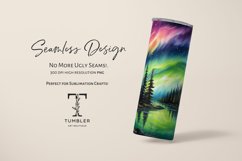 Alcohol Ink Northern Lights 20oz Sublimation Tumbler Wrap Product Image 2