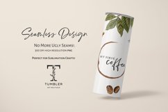 But First Coffee 20oz Sublimation Tumbler Wrap Product Image 2