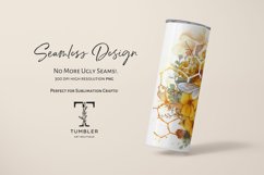 Watercolor Honeycomb Bee 20oz Sublimation Tumbler Wrap Product Image 5