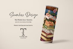 Just A Girl Who Loves Books 20oz Sublimation Tumbler Wrap Product Image 5