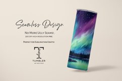 Alcohol Ink Northern Lights 20oz Sublimation Tumbler Wrap Product Image 2
