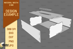 Tissue Wooden Box Laser Cut. Decorative Tissue Box SVG Product Image 3