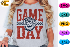 Baseball Game Day SVG, PNG, Basketball Glove with Ball Svg Product Image 1