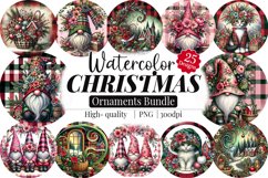 Christmas Gnome Ornaments Bundle | High-Quality 300 DPI PNG Product Image 1