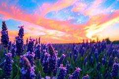 Lavender Field Background Product Image 1