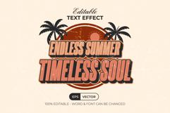 Summer Text Effect Vintage Style Product Image 1