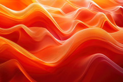 Orange Abstract Waves Background Wallpaper Product Image 1