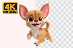 Cute Chihuahua Puppy Transparent PNG Product Image 1