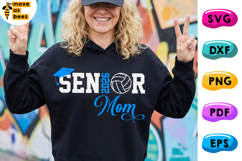 Volleyball Senior Mom Svg, Png, Class Of 2026, Mom Shirt Svg Product Image 1