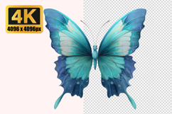 Blue Butterfly Transparent PNG Product Image 1