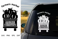 Farmers Market Sign SVG. Farmhouse SVG. Silhouette SVG Farm Product Image 1