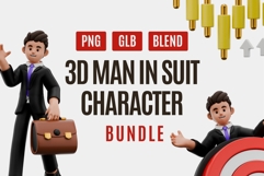 Professional 3D Businessman Character Bundle Product Image 1