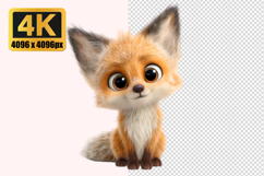 Cartoon Fox Transparent PNG Product Image 1
