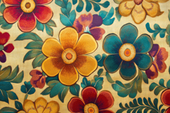 Colorful Flowers Background Wallpaper Product Image 1