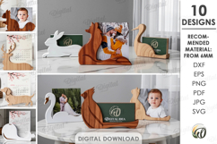 3D Photo Holders Bundle Laser Cut. Photo Stand SVG Product Image 1