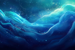 Blue Waves Background Wallpaper Product Image 1