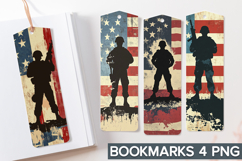 4th of July Bookmarks Sublimation - 4th of July Veteran PNG Product Image 1