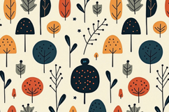 Cute Cartoon Leaves Background Product Image 1
