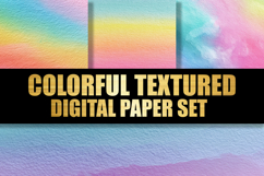 Colorful Textured Digital Paper Set Product Image 1
