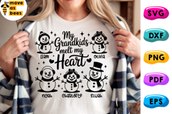 My Grandkids Melt My Heart Svg, Png, Granny Christmas Shirt Product Image 1