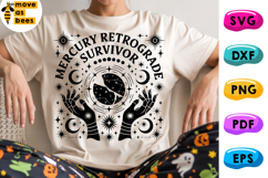 Mercury Retrograde Survivor Svg, Png, Mental Health Shirt Product Image 1