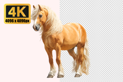 Chestnut Color Horse Transparent PNG Product Image 1