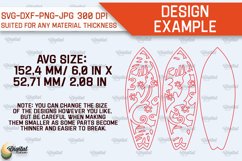 Wooden Surfboards Laser Cut Bundle. Surfing Layered Decor Product Image 2