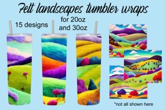 Felt landscapes tumbler wraps Product Image 1