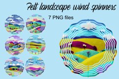 Felt landscape wind spinners Product Image 1