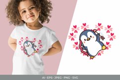 Cupid Penguin with Arrow, Cute Animal Valentine's Day Design Product Image 1