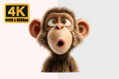 Monkey Shocked Expression Transparent PNG Product Image 1