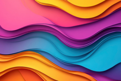 Vibrant Abstract Waves Background Wallpaper Product Image 1