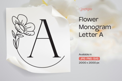Buttercup Flower Monogram Letter A Product Image 1