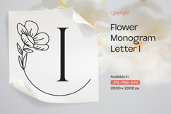 Buttercup Flower Monogram Letter I Product Image 1