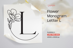 Buttercup Flower Monogram Letter L Product Image 1